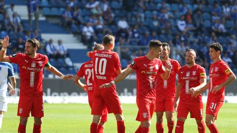 Der Hallesche FC gewinnt gegen den 1. FC Magdeburg