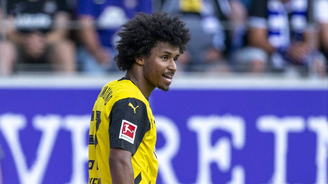 Karim Adeyemi im Testspiel gegen Erzgebirge Aue