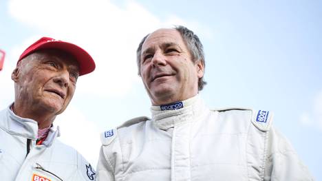 Gerhard Berger (mit Mercedes-Aufsichtsratsboss Niki Lauda) ist die Macht der Hersteller ein Dorn im Auge