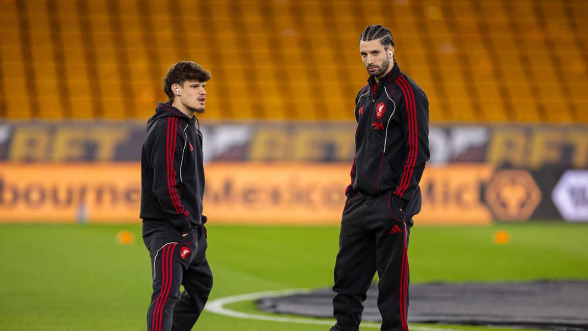 Das Liverpool-Duo Milos Kerkez (l.) und Dominik Szoboszlai (r.) landete mit Ungarn hinter Portugal und Irland nur auf Rang drei