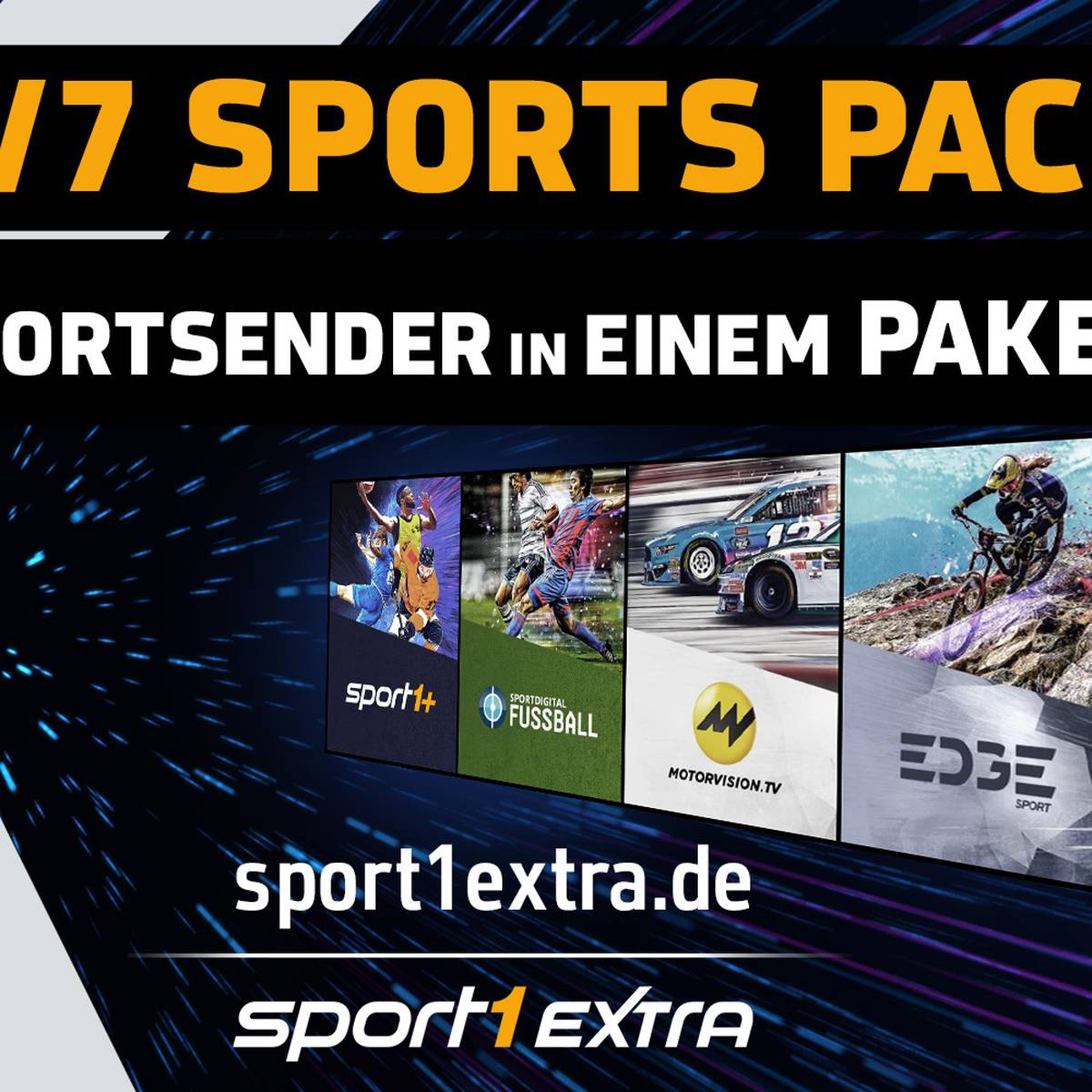 Neues, großes Liveangebot für alle Sportfans „24/7 Sports Pack“ ab sofort über SPORT1 Extra buchbar