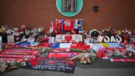 Tributes Are Paid To The 96 Liverpool Fans Unlawfully Killed At Hillsborough