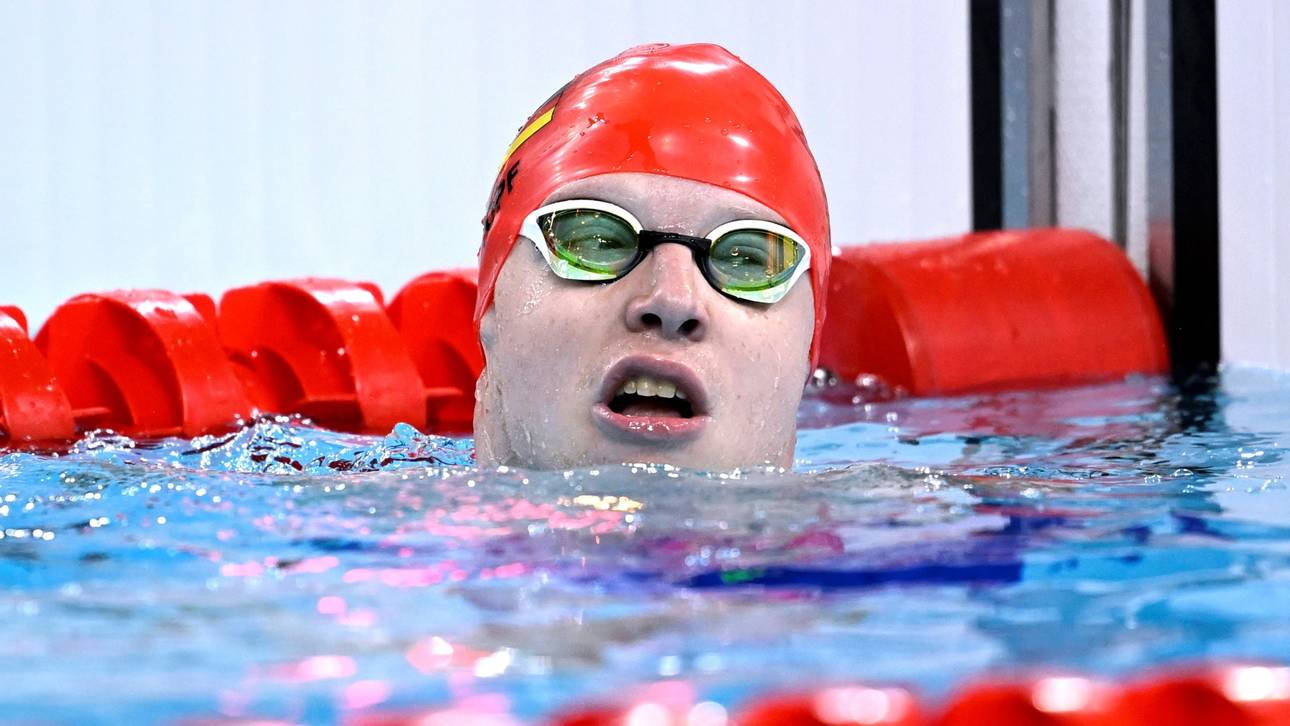 Dritte Medaille für Schwimmer Topf