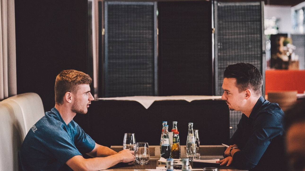 SPORT1-Reporter Florian Plettenberg traf Timo Werner zum Interview