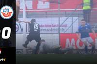Rostocks Keeper Markus Kolke verhinderte mit einer tollen Parade ein Ingolstädter Tor beim vorerst letzten Heimspiel in der 2. Bundesliga.