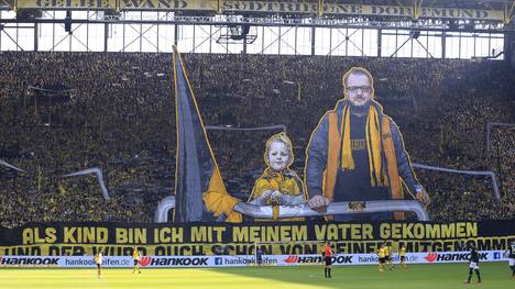 Die Fans von Borussia Dortmund zeigten gegen Wolfsburg eine beeindruckende Choreo