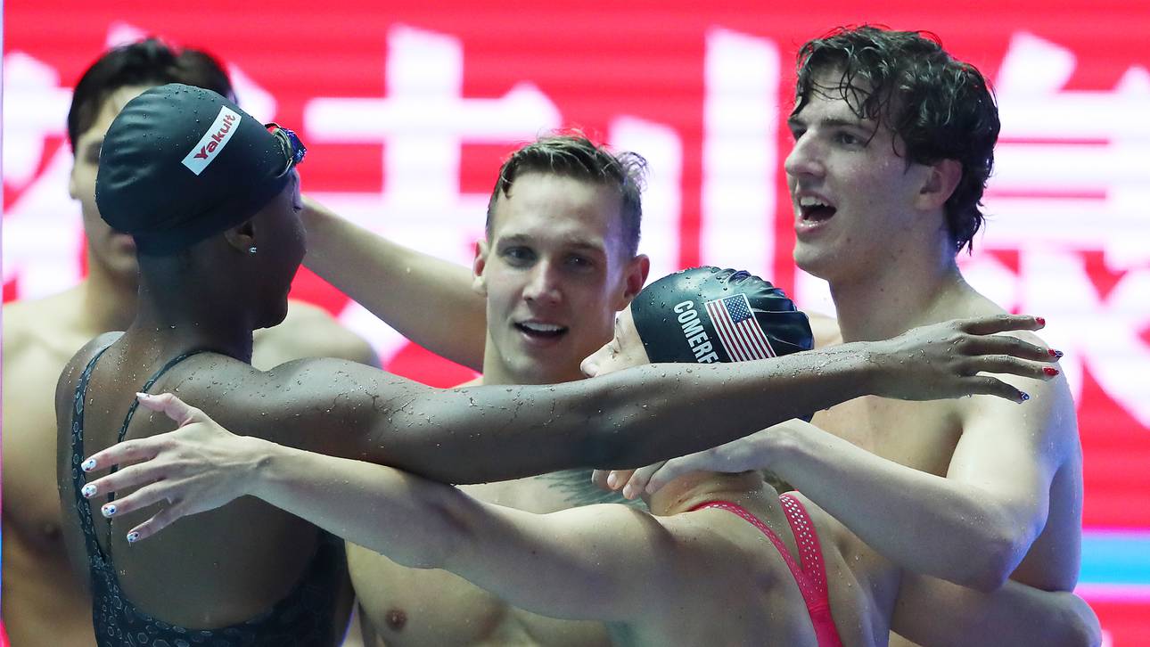 US-Staffel knackt Weltrekord