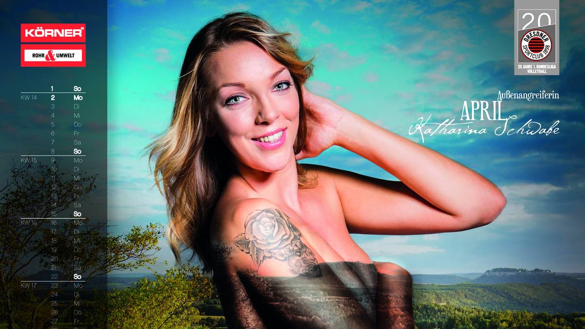 Außenangreiferin Katharina Schwabe ist dienstälteste DSC-Spielerin. Die 24-Jährige schmettert bereits seit 2011 für den Verein und wurde in Dresden sowohl in der Jugend als auch mit der Profi-Mannschaft Deutsche Meisterin    