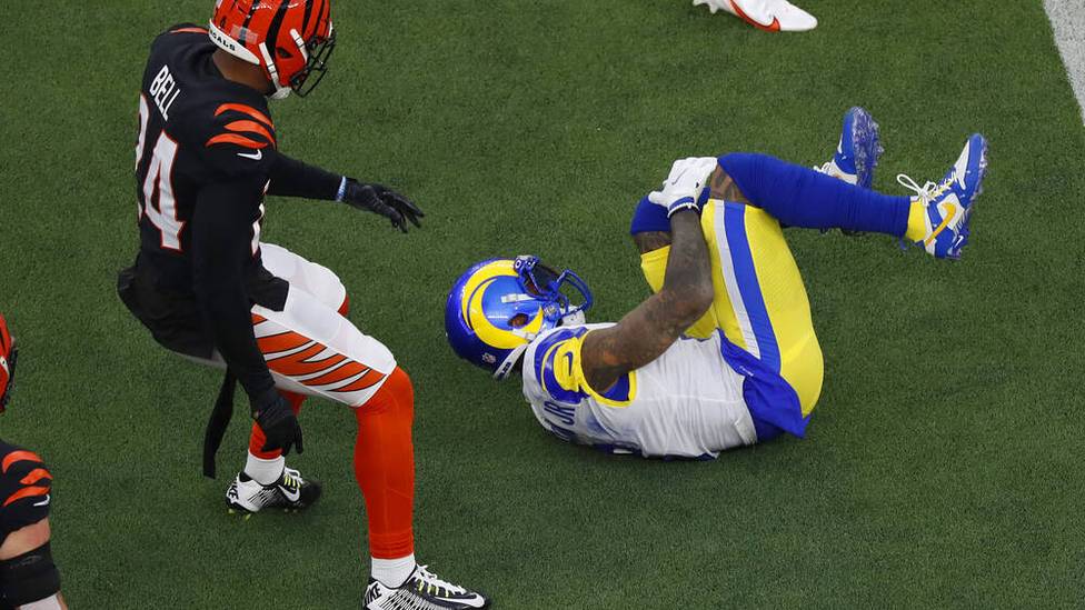 Odell Beckham Jr. verletzte sich im Super Bowl