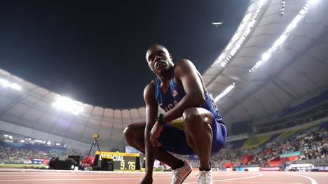 100-m-Weltmeister Christian Coleman droht das Olympia-Aus