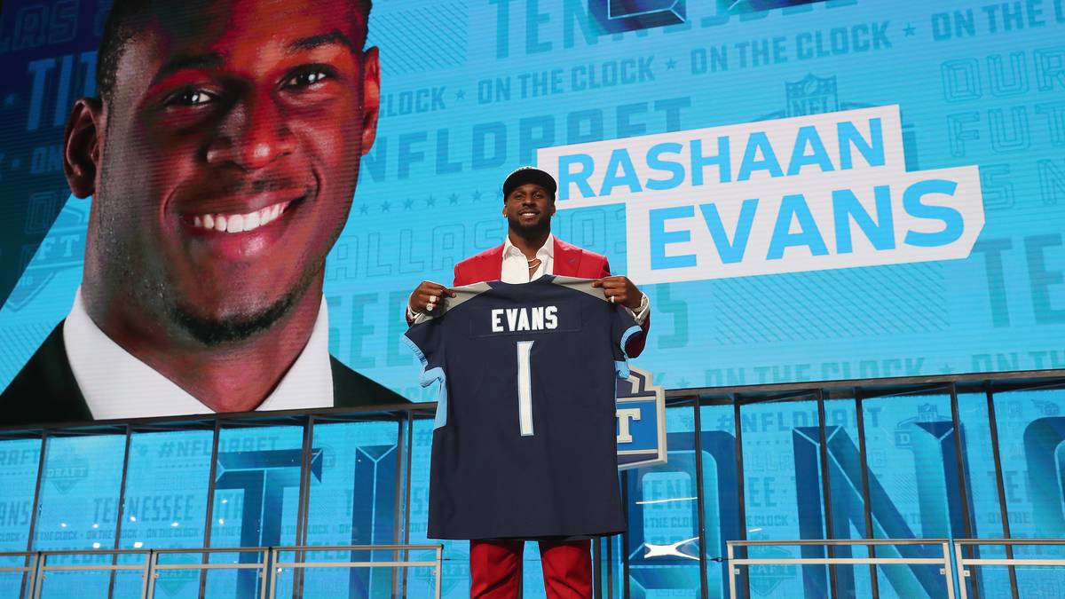 Pick Nr. 22 - RASHAAN EVANS (Linebacker, Alabama) - Tennessee Titans (Trade mit Ravens, Bills und Chiefs)