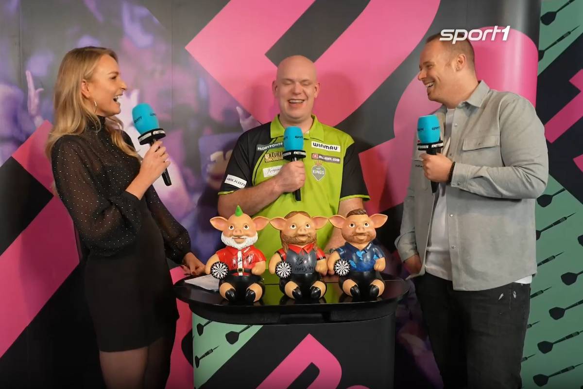 Michael van Gerwen spricht im SPORT1-Interview über seinen Viertelfinal-Sieg gegen Callan Rydz und schickt eine amüsant verpackte Ansage an die Konkurrenz.