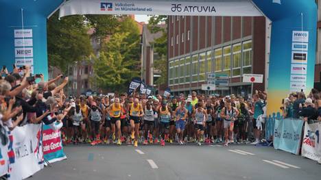 Highlight Zusammenfassung vom Münster Marathon im Jahr 2024.