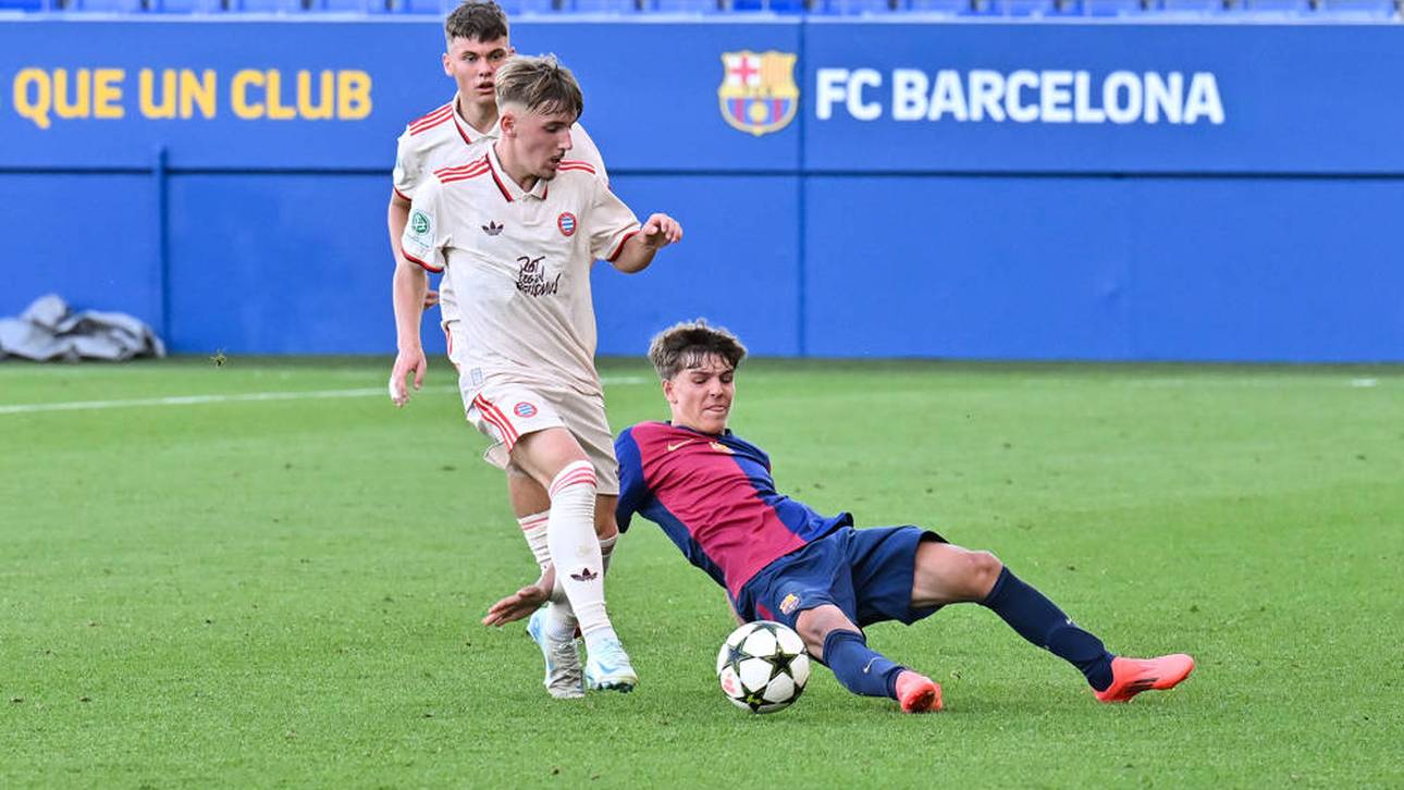 Lennart Karl bei seinem Debüt für die Bayern in der UEFA Youth League