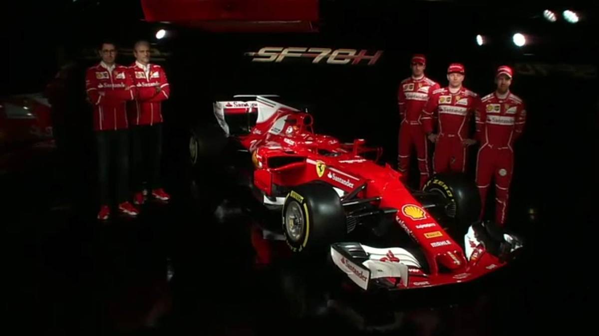 Da ist er, der neue Ferrari von Sebastian Vettel und Kimi Räikkönen
