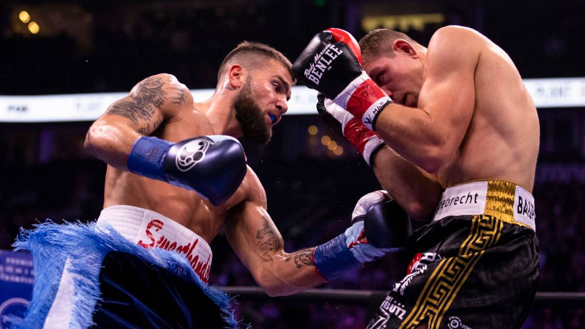 Immer wieder trifft Plant seinen Gegner mit schnellen Kombinationen