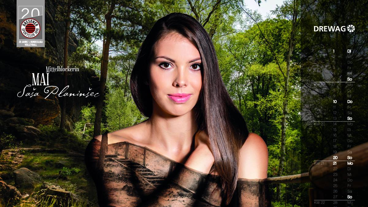 Die slowenische Mittelblockerin Sasa Planinsec gehört mit ihren 22 Jahren zu den jungen Wilden beim Dresdner SC