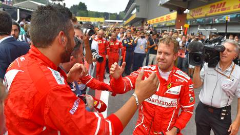 Sebastian Vettel nach Platz zwei beim GP von Belgien in Spa