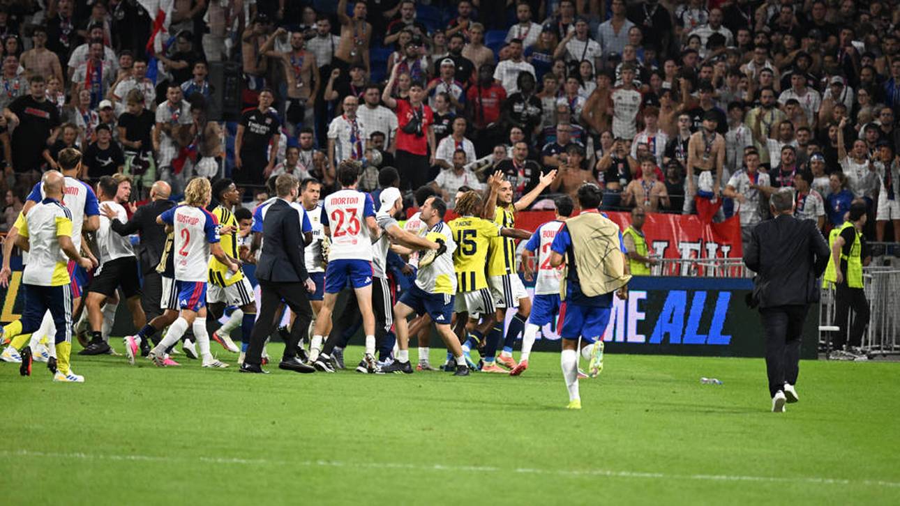 Nach dem Spiel gegen Olympique Lyon kam es zu einer Auseinandersetzung
