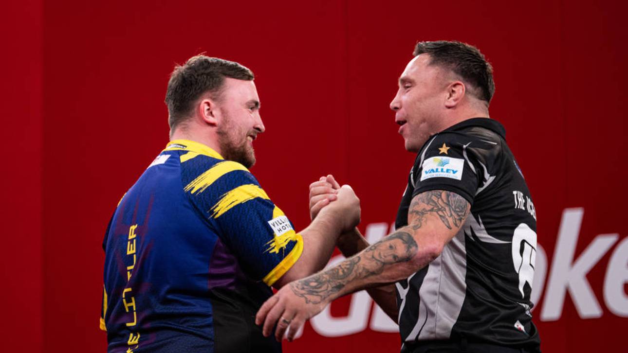 Gerwyn Price (r.) schwärmte nach dem Duell von Luke Littler 