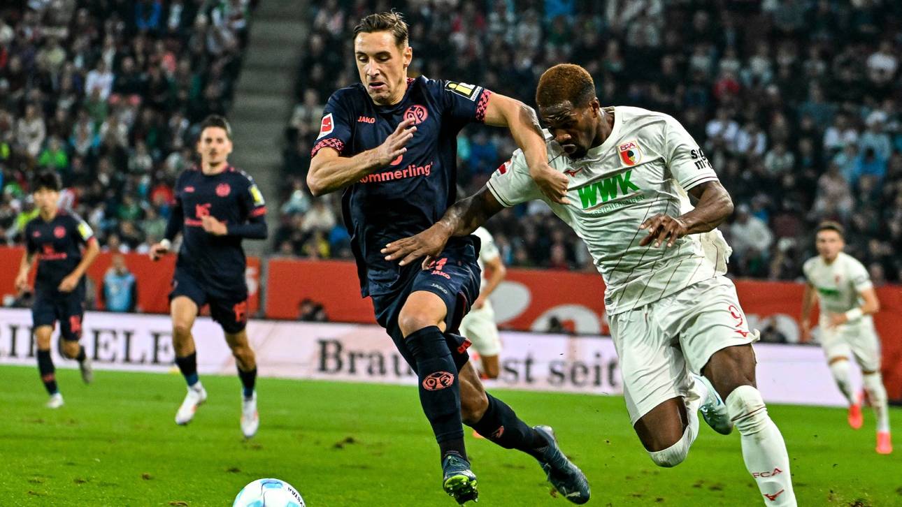 Trotz langer Unterzahl: Mainz siegt in Augsburg