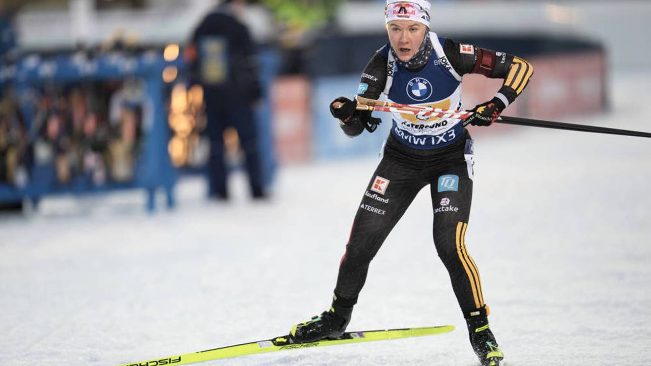 Selina Grotian schoss zwei Strafrunden in der Staffel