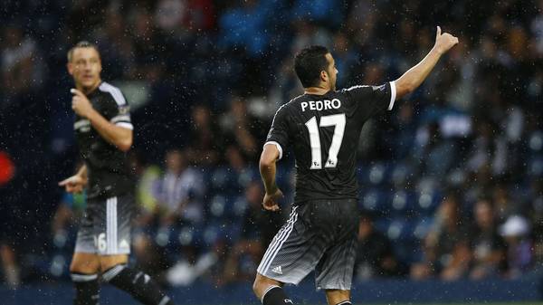 Pedro vom FC Chelsea jubelt