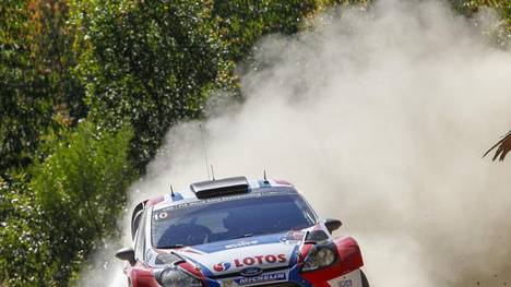 Robert Kubica hat in den schnellen Passagen der Rallye Australien Mhe