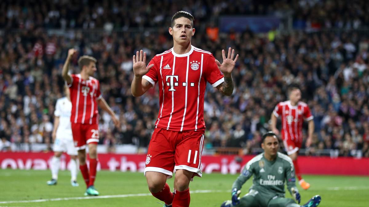 James lässt die Bayern mit seinem Tor an alter Wirkungsstätte wieder hoffen (63.). Der frühere Madrilene verzichtet - wie angekündigt - auf einen Torjubel
