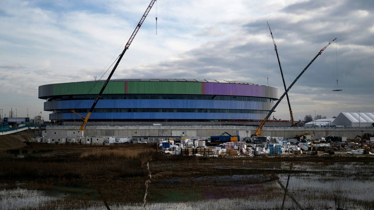 Arbeiten an Olympia-Halle dauern an
