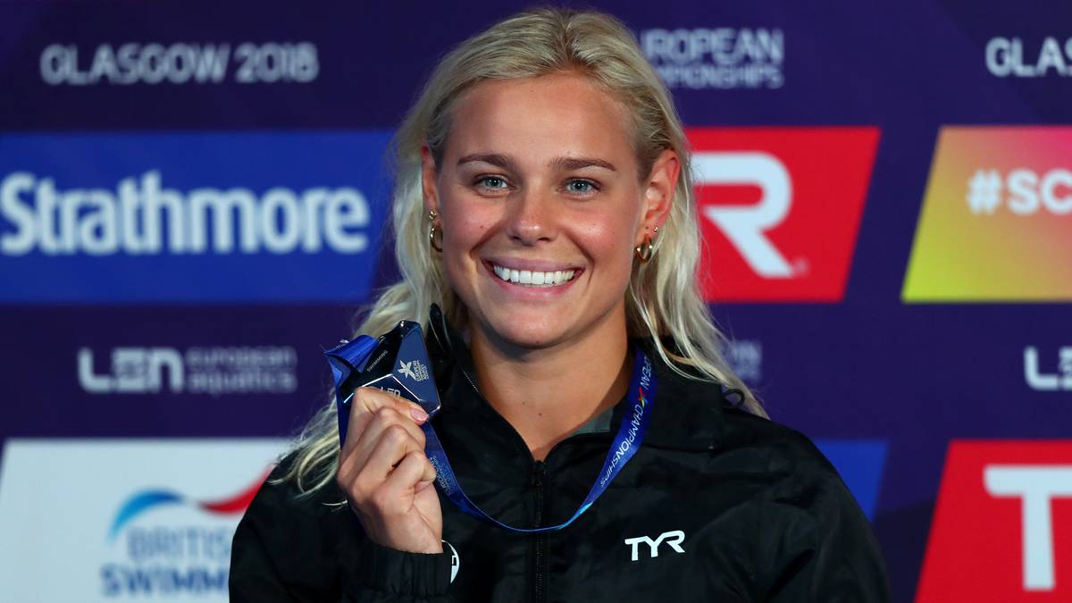 Pernille Blume (Dänemark): Zusammen mit der dänischen Lagenstaffel schwimmt Blume im Jahr 2014 auf der Kurzbahn Weltrekord