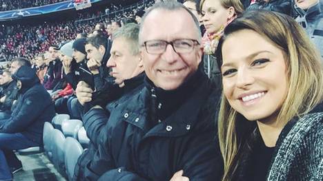 Anna Lewandowska postete ein Bild aus der Allianz Arena