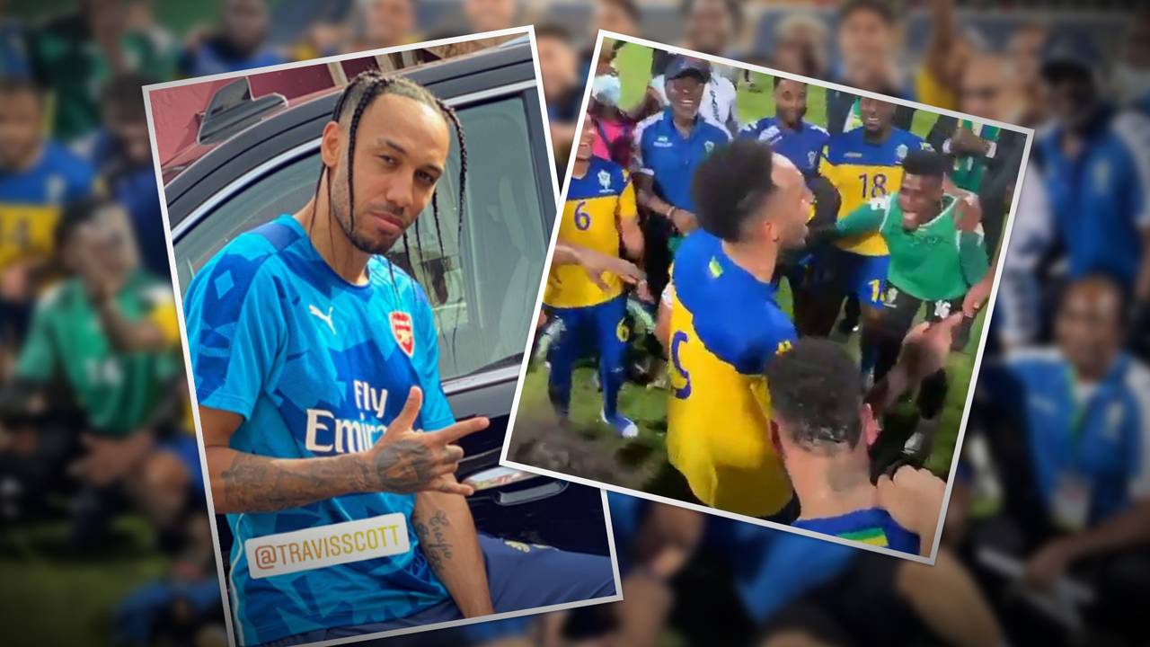 Rapper-Frisur und Tanzeinlage! Pierre-Emerick Aubameyang feiert mit Gabun