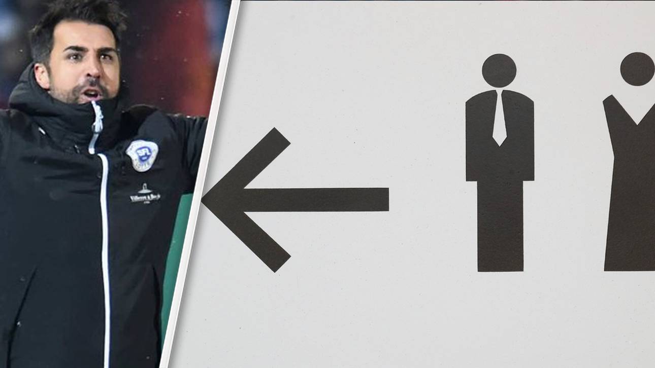 Lotte-Coach versteckt sich im Klo