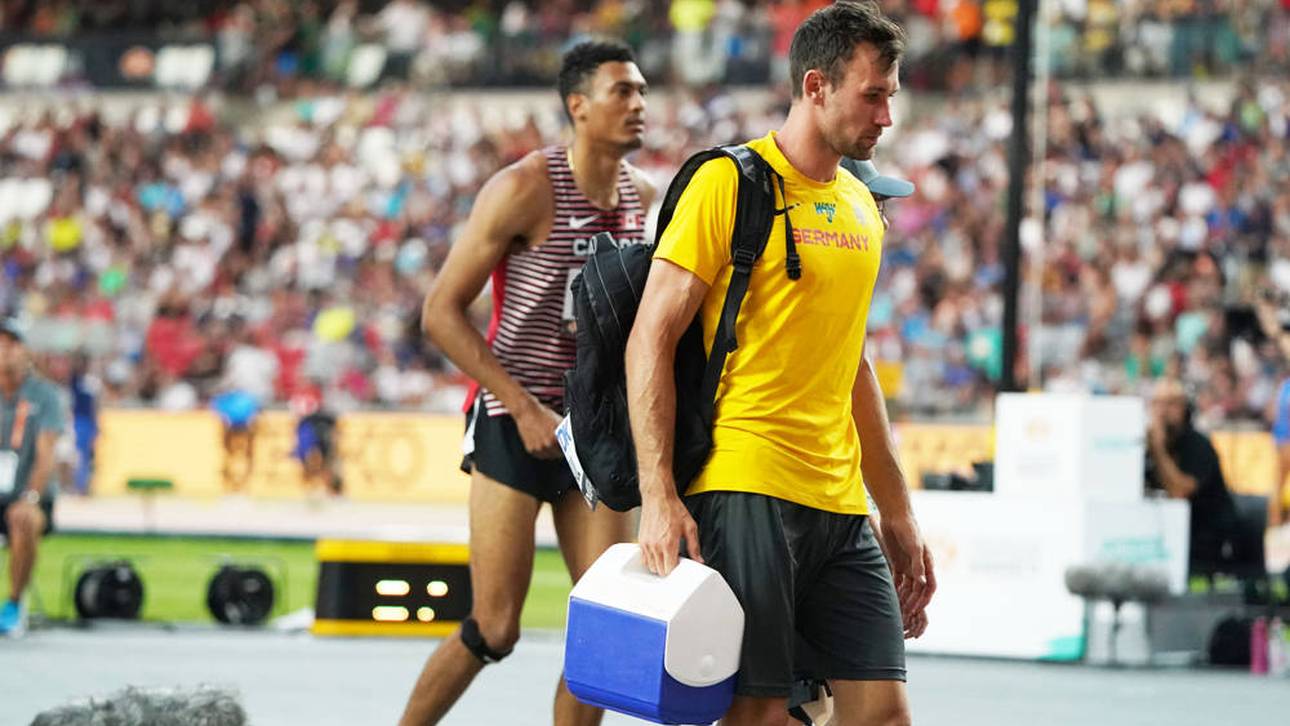 Niklas Kaul sah sich zu einer vorzeitigen Aufgabe im Hochsprung gezwungen