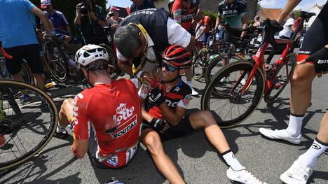 Richie Porte stürzte auch 2017 auf der 9. Etappe der Tour de France