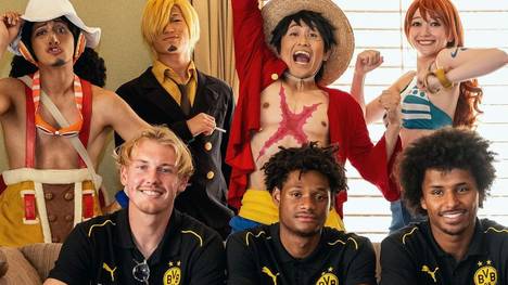 Die Dortmund-Stars treffen auf der Asienreise auf die Charaktere von "One Piece": Das macht besonders Julian Brandt glücklich. 