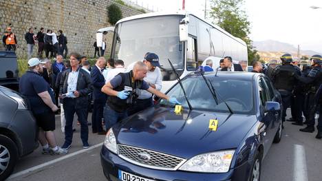Die Polizei sicherte Beweisspuren in Ajaccio