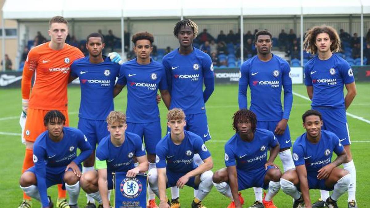 Die U19 des FC Chelsea 2017 in der Youth League