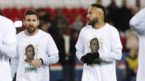 Lionel Messi und Neymar gedachten vor dem PSG-Spiel dem verstorbenen Pelé
