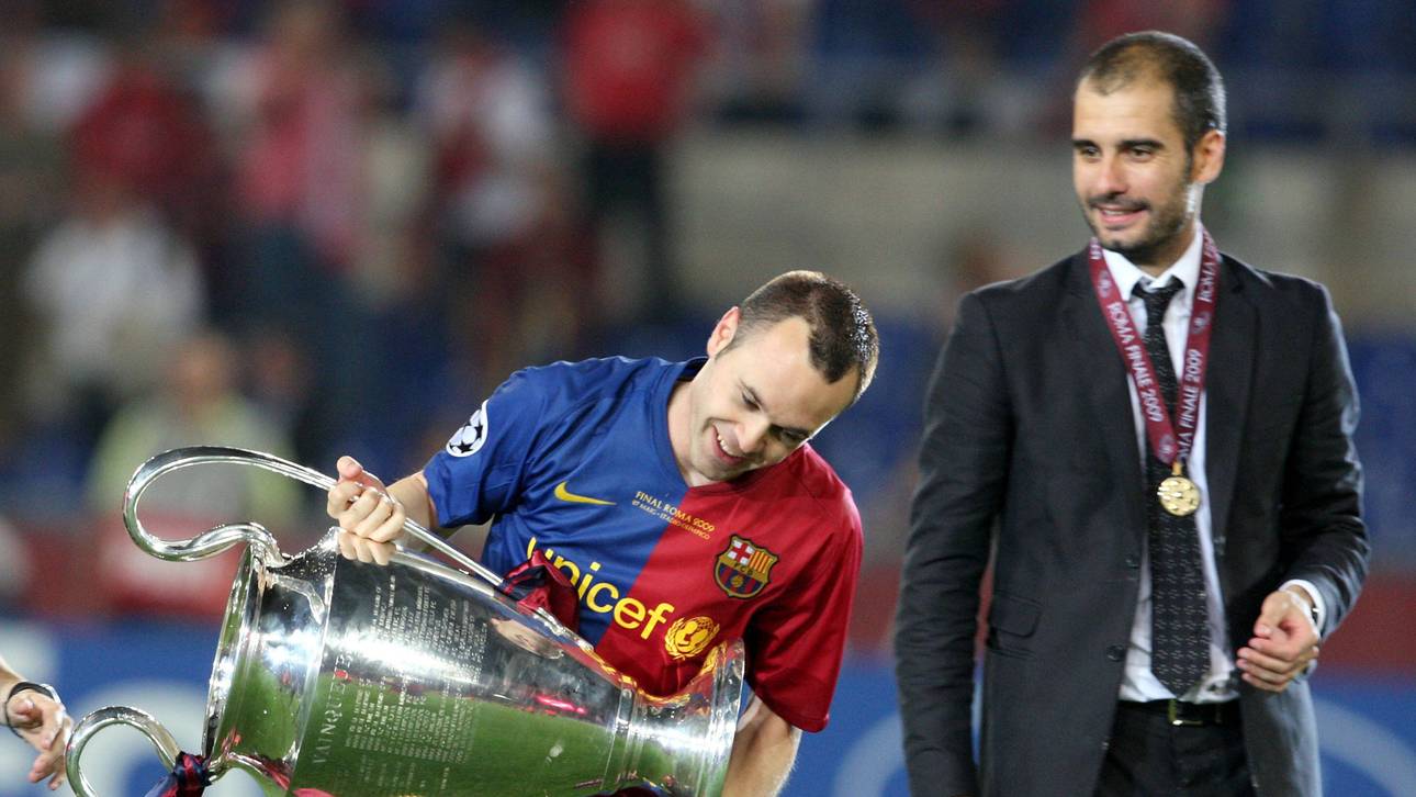 Pep und van Gaal huldigen Iniesta