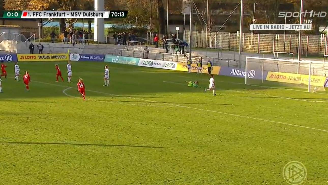 Frankfurt besiegt MSV dank Traumtor