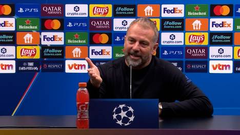 Nach dem Remis des FC Barcelona in der UEFA Champions League gegen Brügge ist Trainer Hansi Flick wütend.
