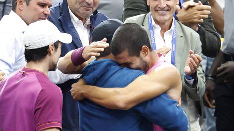 Überglücklich: Carlos Alcaraz nach dem gewonnenen US-Open-Finale
