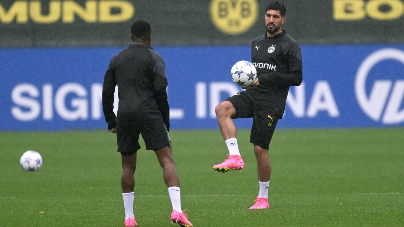 BVB mit Kapitän Can gegen Mailand