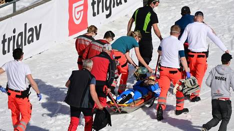 Der norwegische Skispringer Daniel Andre Tande stürzte am 25. März schwer im slowenischen Planica