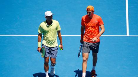 Ben McLachlan (l.) und Jan-Lennard Struff (r.) verpassen das Doppelfinale bei den Australian Open knapp