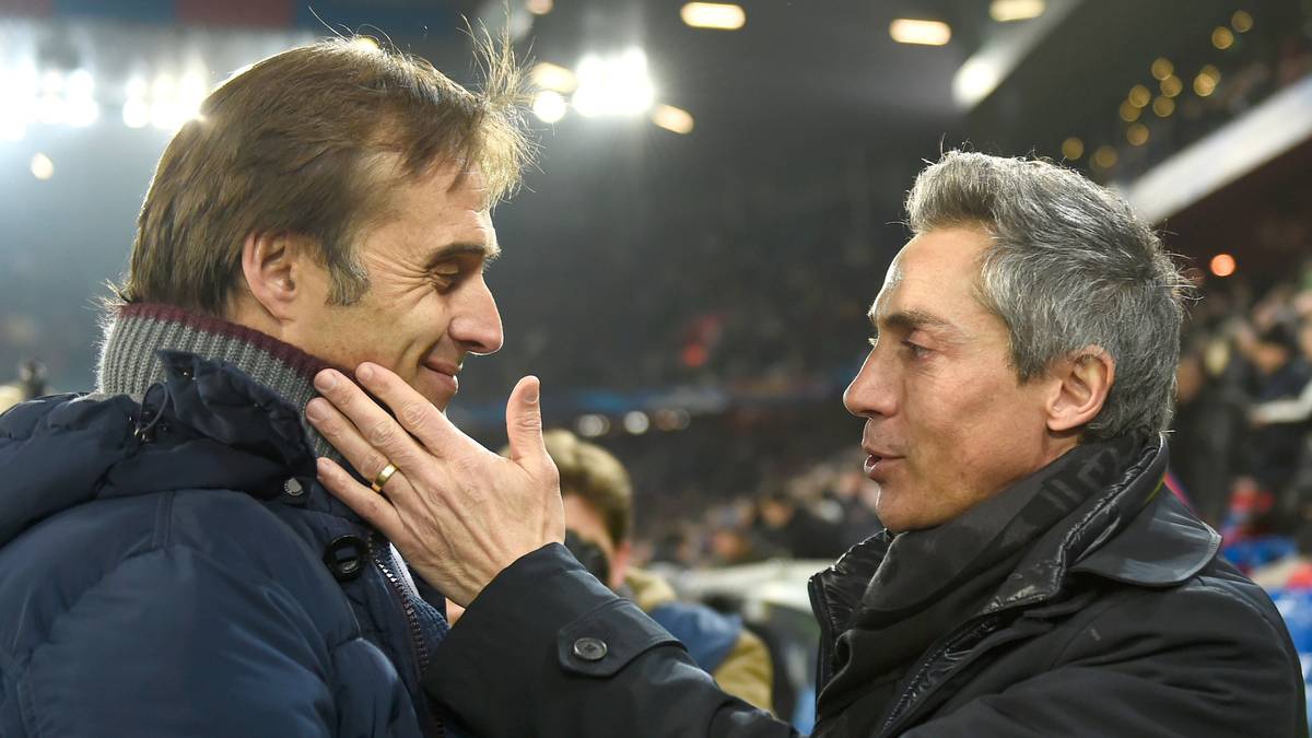 Im zweiten Spiel des Abends empfängt Basel mit Trainer Paulo Sousa (r.) den FC Porto mit Coach Julen Lopetegui