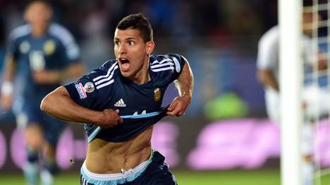Sergio Aguero erzielte den Siegtreffer für Argentinien