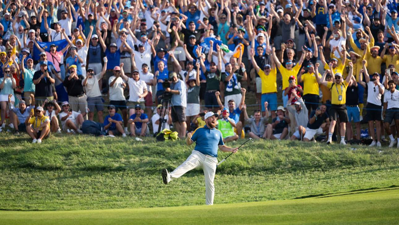 Irre Wasser-Party beim Ryder Cup